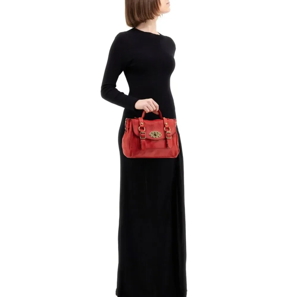 Campomaggi DIONE purse  Medium briefcase 'Dione' in red leather